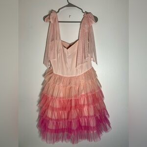 NWT Aura pink tulle dress